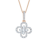 10K Rose Gold~White Diamond