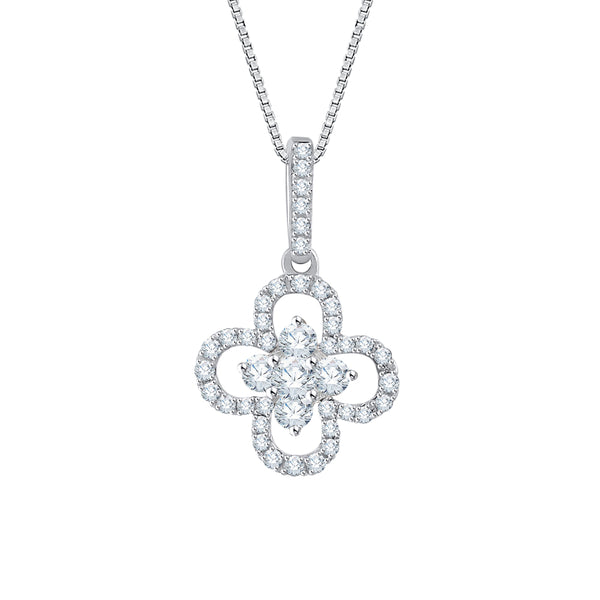 10K White Gold~White Diamond