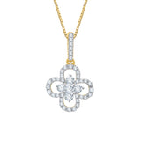10K Yellow Gold~White Diamond