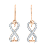 10K Rose Gold~White Diamond