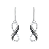 10K White Gold~Black and White Diamond