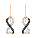 10K Rose Gold~Black and White Diamond