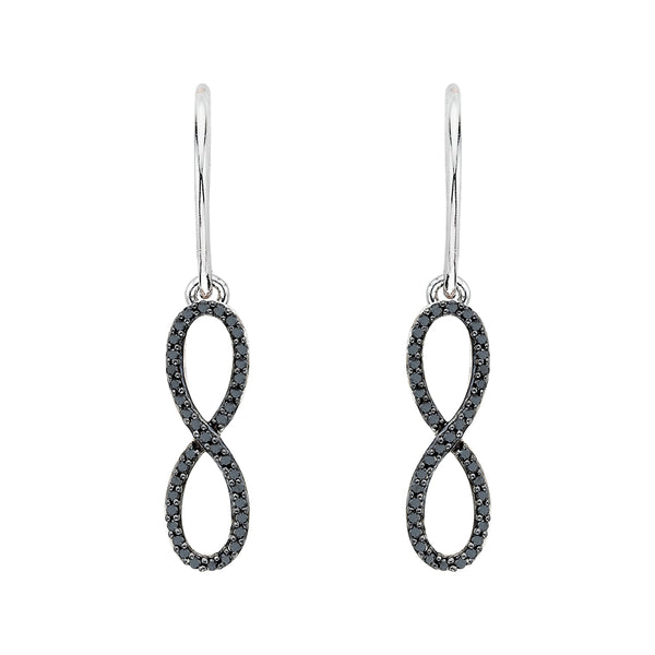 10K White Gold~Black Diamond