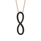14K Rose Gold~Black Diamond, 10K Rose Gold~Black Diamond