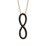 14K Rose Gold~Black Diamond, 10K Rose Gold~Black Diamond