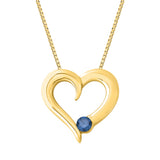 10K Yellow Gold~Blue Diamond
