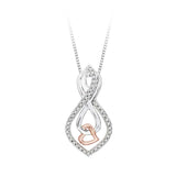 14K White and Rose Gold~JK | SI2/I1, 10K White and Rose Gold~JK | SI2/I1, Two Tone Sterling Silver~JK | SI2/I1
