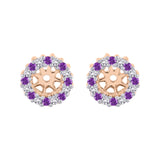 14K Rose Gold~Amethyst