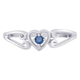 Sterling Silver~Blue Diamond