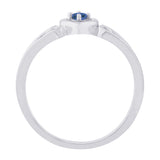 Sterling Silver~Blue Diamond