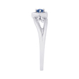 Sterling Silver~Blue Diamond