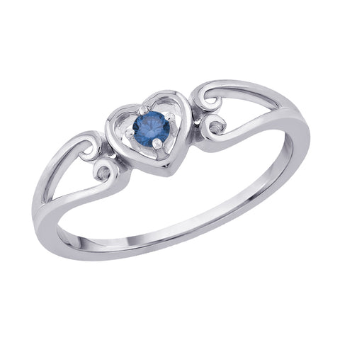 KATARINA Diamond Heart Promise Ring (1/20 cttw)