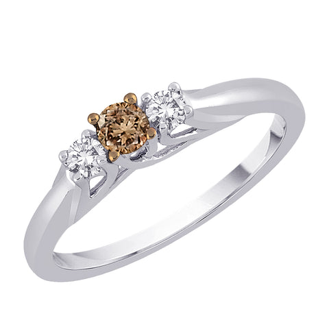 KATARINA Diamond Three-Stone Diamond Ring (1/4 cttw GH, SI3)