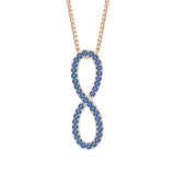 10K Rose Gold~Blue Diamond