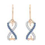10K Rose Gold~Blue and White Diamond