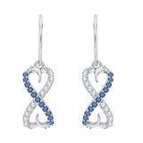 10K White Gold~Blue and White Diamond