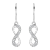 10K White Gold~White Diamond, Sterling Silver~White Diamond