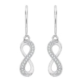 10K White Gold~White Diamond, Sterling Silver~White Diamond