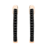 14K Rose Gold~Black and White Diamond, 10K Rose Gold~Black and White Diamond