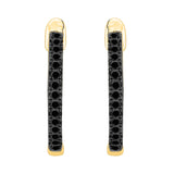14K Yellow Gold~Black and White Diamond, 10K Yellow Gold~Black and White Diamond