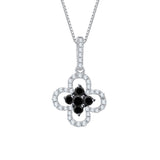 10K White Gold~Black and White Diamond