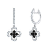 10K White Gold~Black and White Diamond