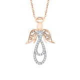 KATARINA Angel Diamond Pendant Necklace (1/8 cttw)