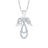 KATARINA Angel Diamond Pendant Necklace (1/8 cttw)