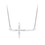 14K White Gold, 10K White Gold, Sterling Silver