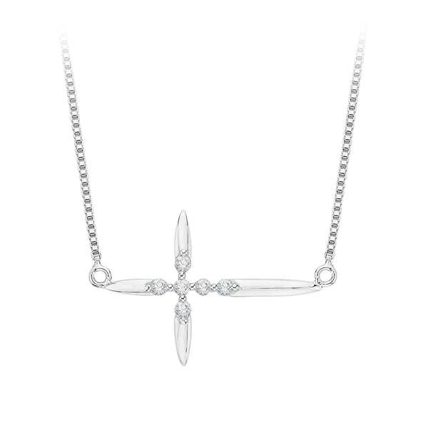 14K White Gold, 10K White Gold, Sterling Silver