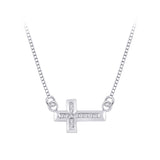 10K White Gold, Sterling Silver