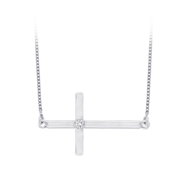 10K White Gold, Sterling Silver