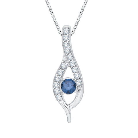 KATARINA Diamond Fashion Pendant Necklace (1/8 cttw GH, I2/I3)