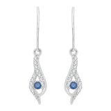 10K White Gold~Blue and White Diamond
