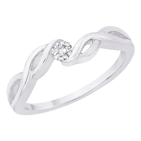 KATARINA 1/10 cttw Diamond Promise Ring GH-I2-I3