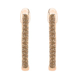 14K Rose Gold~Brown and White Diamond, 10K Rose Gold~Brown and White Diamond