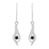 10K White Gold~Black and White Diamond