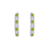 10K White Gold~Peridot