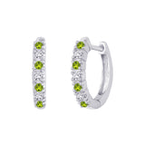 10K White Gold~Peridot