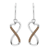 Sterling Silver~Brown Diamond