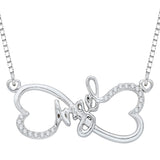 Sterling Silver~White Diamond