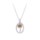 Sterling Silver~Brown Diamond
