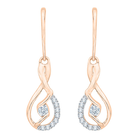 KATARINA Diamond Dangle Earrings (1/8 cttw GH, I2/I3)