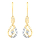 10K Yellow Gold~White Diamond