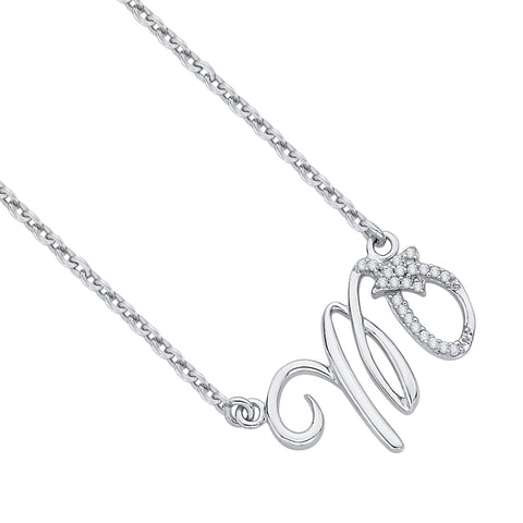 KATARINA Horoscope Scorpio Zodiac Sign Diamond Pendant Necklace (1/20 cttw)