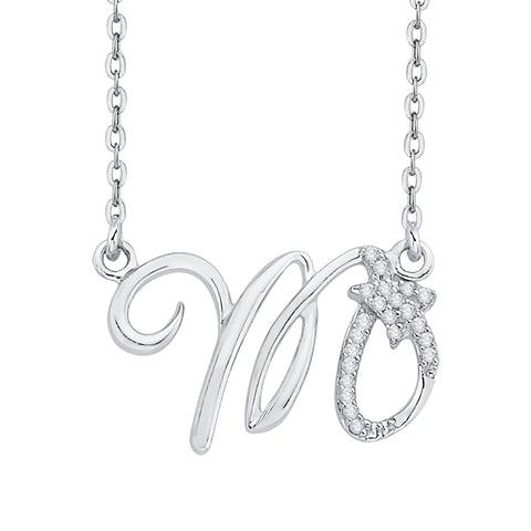 KATARINA Horoscope Scorpio Zodiac Sign Diamond Pendant Necklace (1/20 cttw)