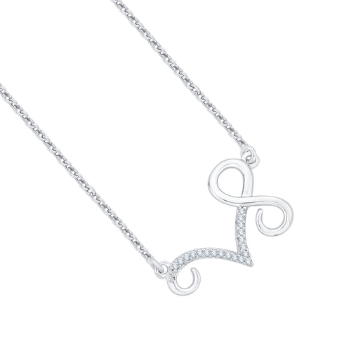 KATARINA Horoscope Capricorn Zodiac Sign Diamond Pendant Necklace (1/20 cttw)