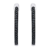 10K White Gold~Black and White Diamond