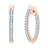 14K Rose Gold~White Diamond, 10K Rose Gold~White Diamond