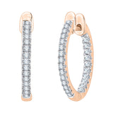 14K Rose Gold~White Diamond, 10K Rose Gold~White Diamond